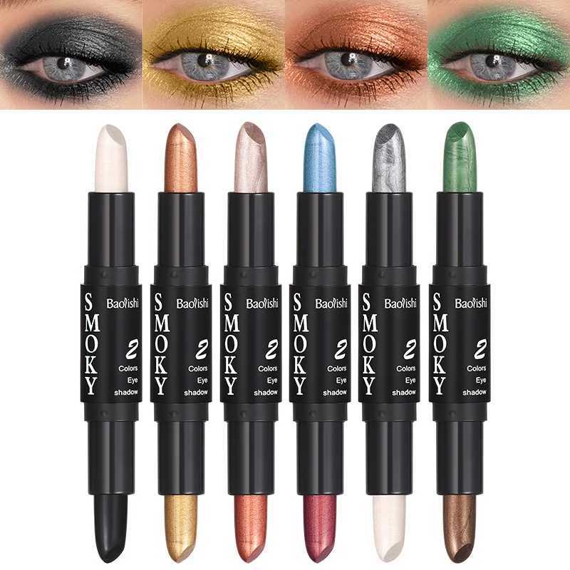 Two Color Overlapping Double Head Eyeshadow Pen Waterproof Durable And Easy To Apply Eye Makeup W250722