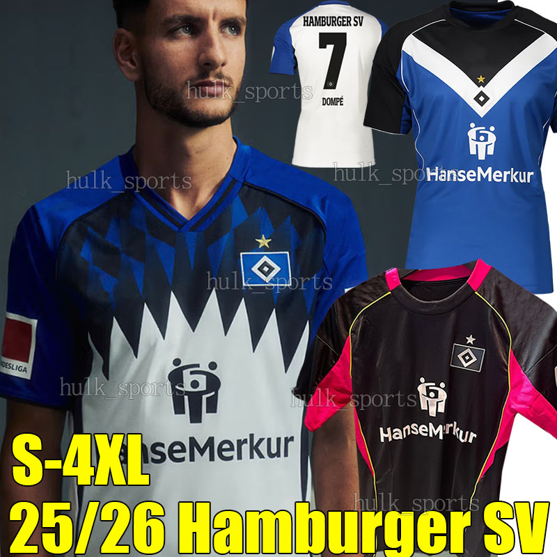 4XL 25/26 Hamburger SV 3rd Soccer Jerseys 2025 2026 HSV DOMPE REMBERG GLATZEL KONIGSDORFFER JATTA STANGE MEFFERT ELFADLI REMBERG men kids kits sets football shirts