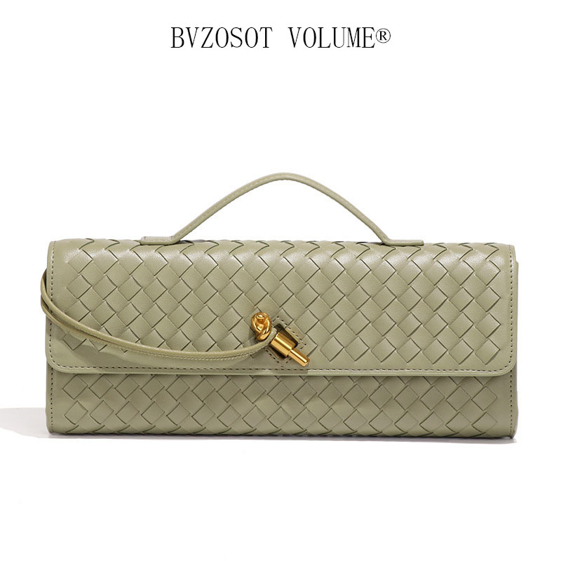 Fashion Hand - knitted Evening Baguette Bag Accordion Bag Horizontal - style Handheld Single - shoulder and Cross - body Bag bags