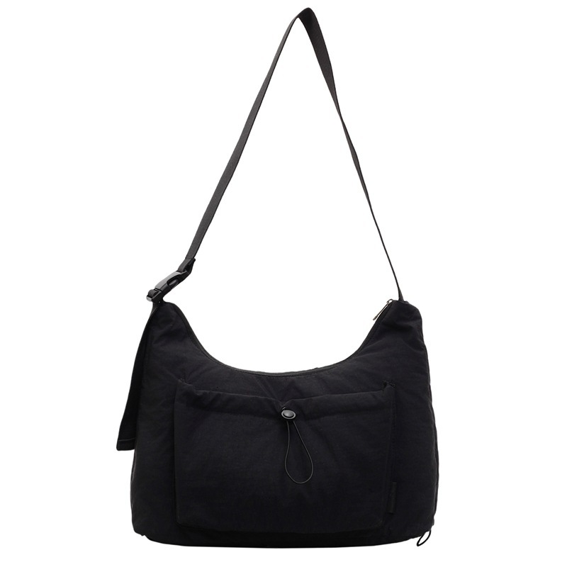 2025 nylon messenger bag, designer unisex style, lightweight and large capacity, casual backpack, multi-functional commuter bag, dumpling bag
