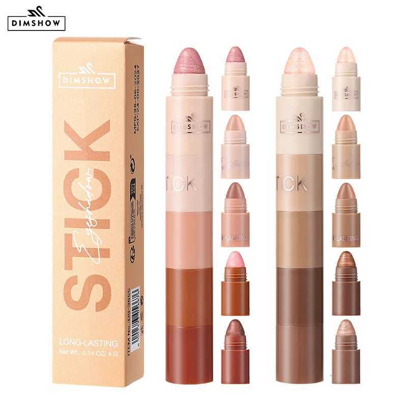 5-Section Highlight Lazy Eyeshadow Pencil Shimmer Fine Glitter Illuminating Eyeshadow Stick SetW250722