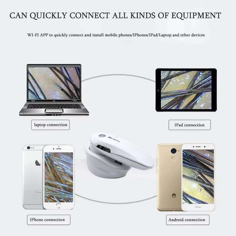 2025 New 200X Hair Follicles Scalp Detector Wireless APP WIFI Digital Analyzer Microscope Tool High Definition Skin Tester