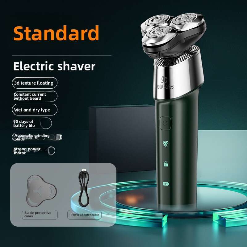 Electric Shaver for Men, Rechargeable Rotary Head, Washable Multi-Function Beard Trimmer, Ultra-Clean Razor