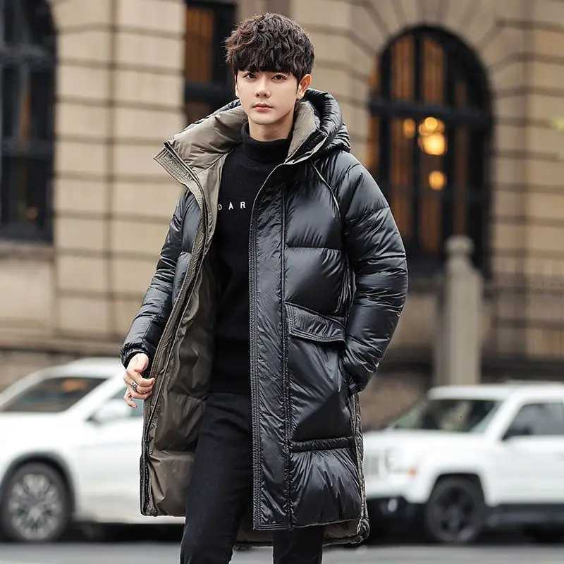 Down Jacket For Men Winter 2024 Luxury Brand Fluffy Jacket Youth Student Puffer Coat Women With Hood Clothing Men Down Coat Long W250722