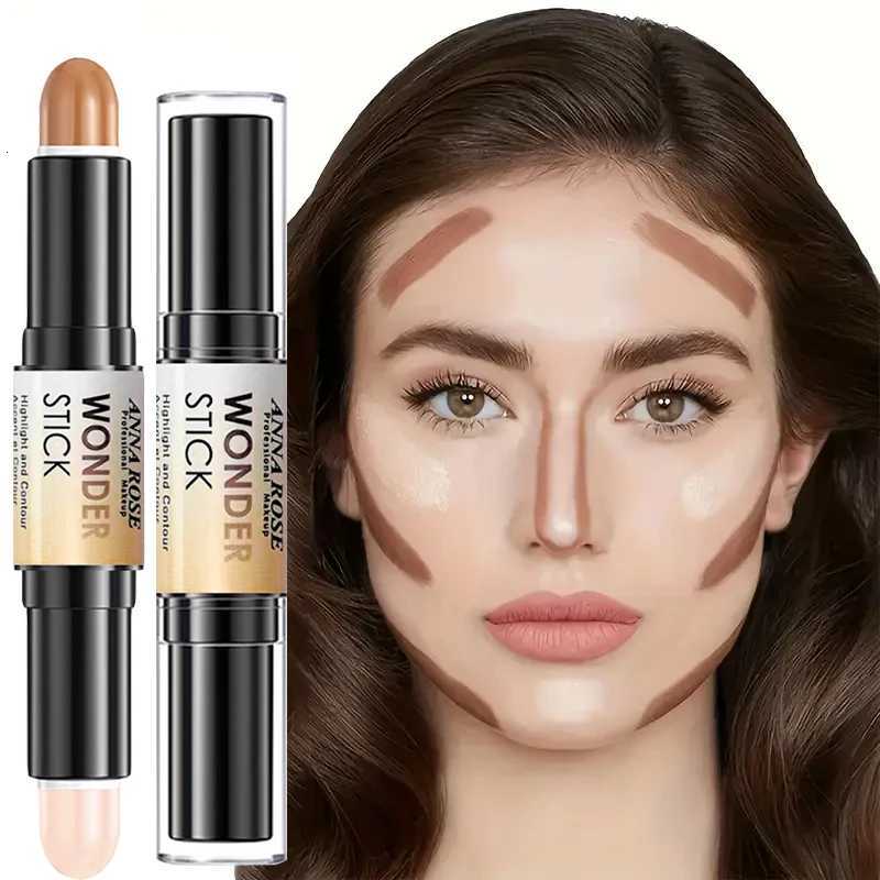 Double-headed Highlight Contour Stick Face Nasal Shadow Waterproof Long-lasting Multifunctional Makeup Pen W250722