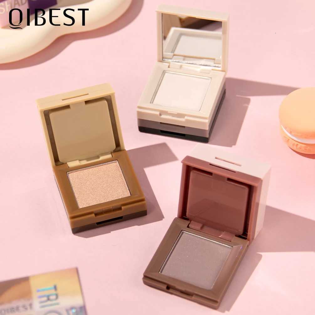 QIBEST Matte Eyeshadow Palette Shiny Eyeshadow Makeup Multifunctional Face B Highlighter Female Cosmetics For Women W250722