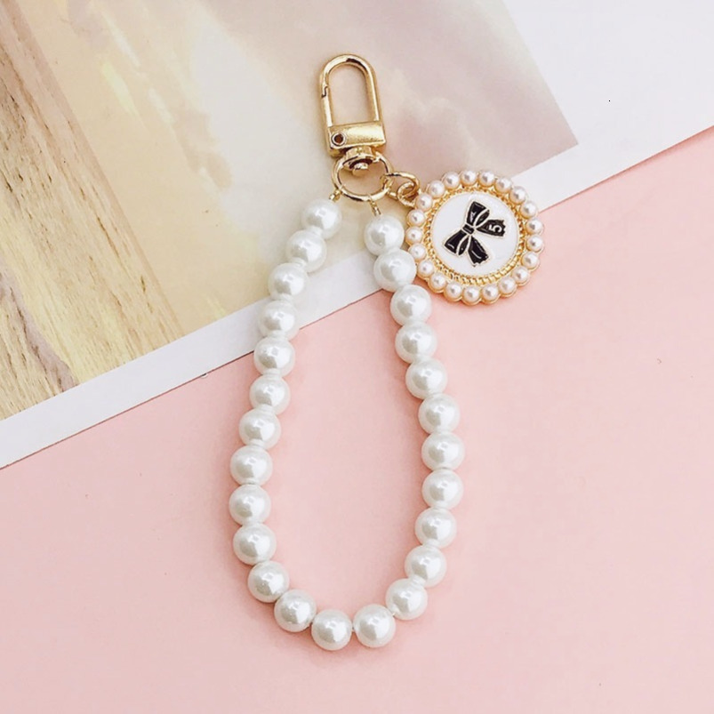 Yilian New DIY Phone Accessories Glass Pearl Pendant Five-Pointed Star Ornament Earphone Case Hanging Chain Material