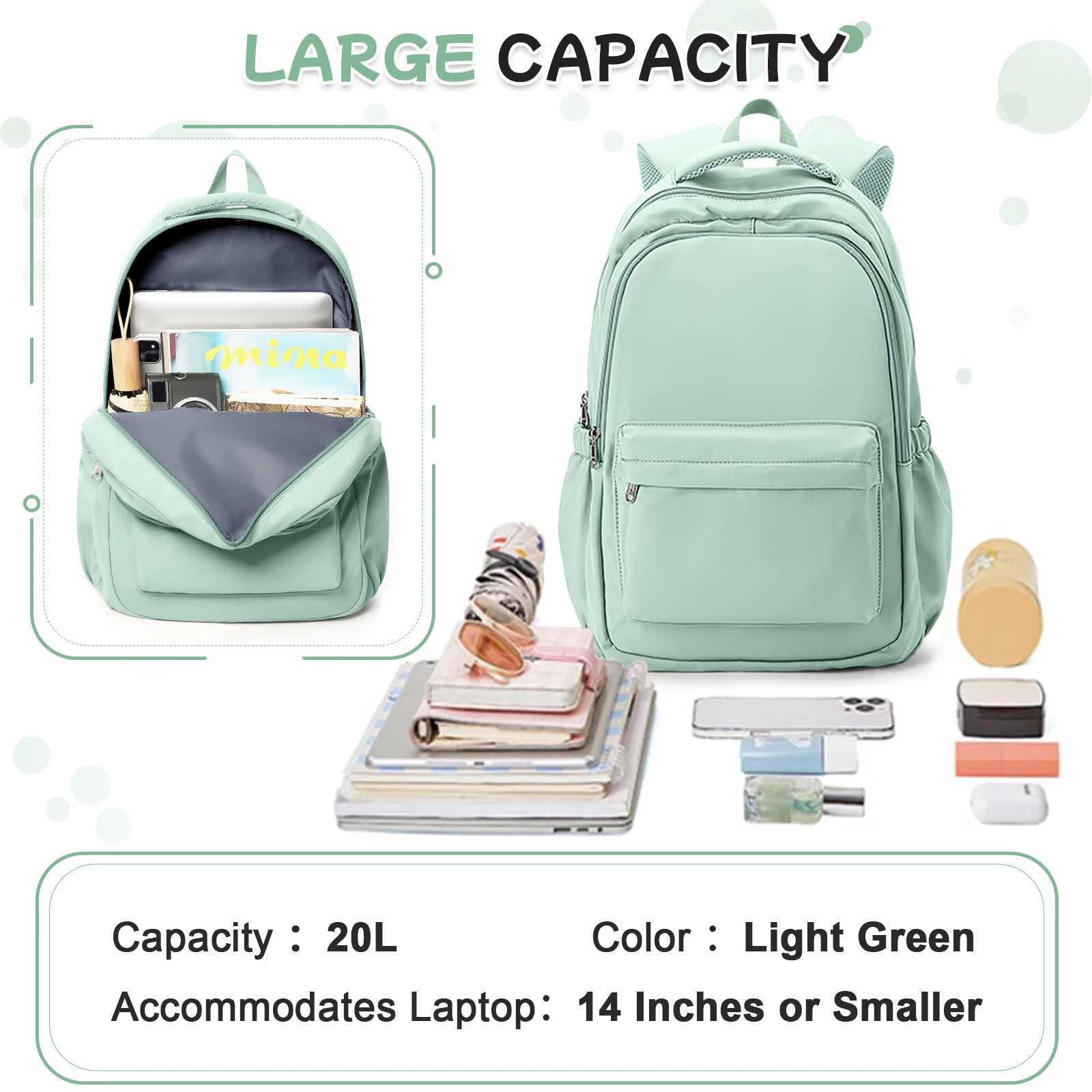 Lightweight Style Nyl Backpack School Backpack for Primary Middle Bookbag teens student Travel backpack Multiple Compartments Y250722