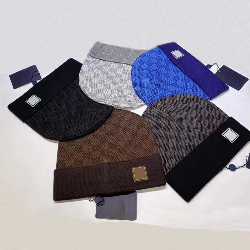 Fashion Daily Fashion Essentials Knitted Beanie Luxury Winter Hat Warm Jacquard Letter Design Cozy Texture Refined Unisex Cap For Cold Weather Festive