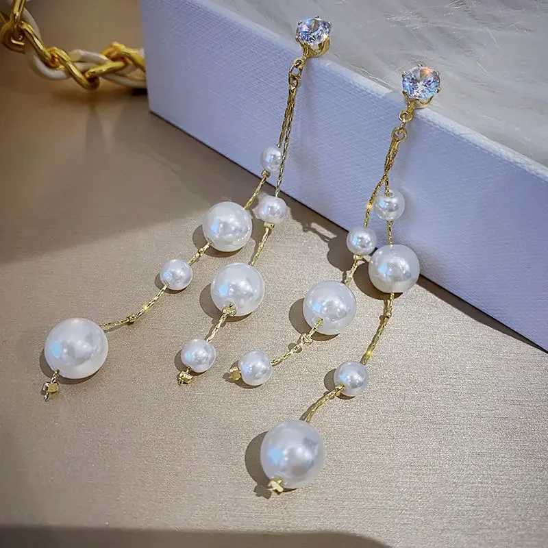 Large and Small Imitation Pearl Dangle Earrings for Women Beads Tassel Long Drop Earring Wedding Earrings Jewelry Earrings 2023 XJ250722