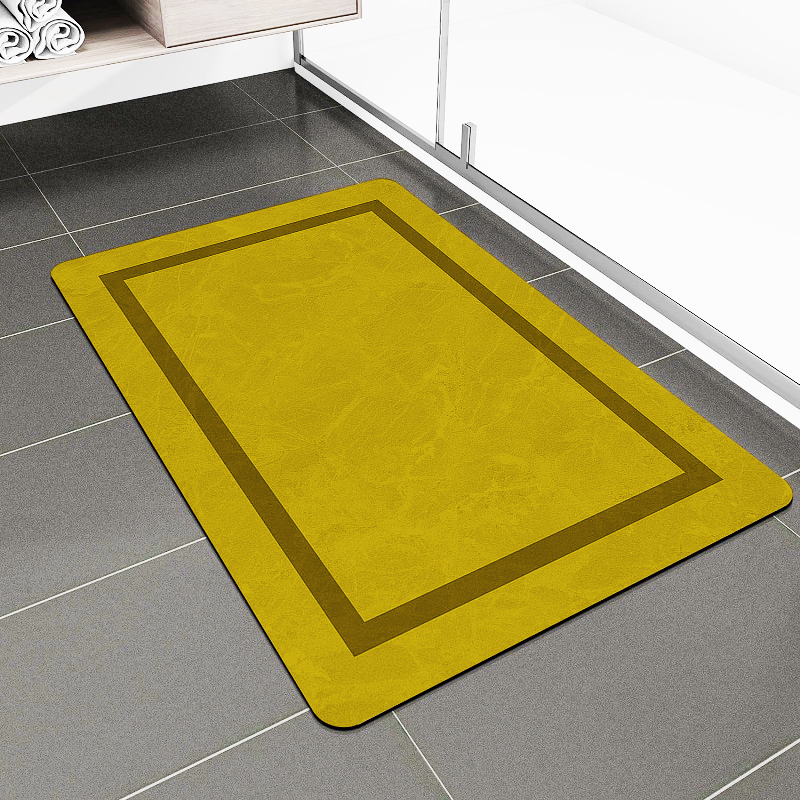 Quick Dry Bathroom Mat - Ultra Thin Magic Rug, Non-Slip & Absorbent for Shower/Bathroom Floors