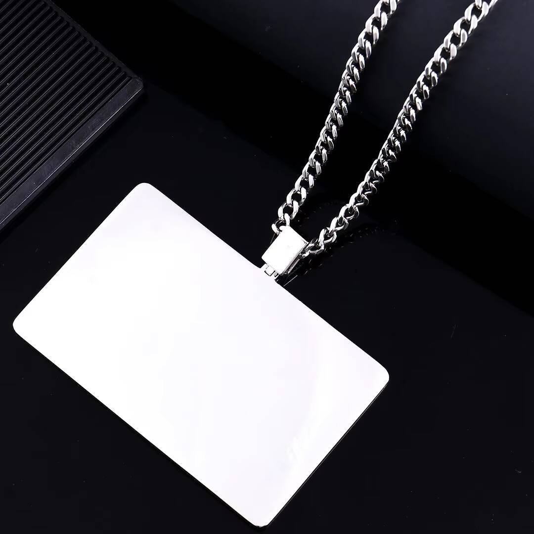 Made in China Custom Letters Pendant 925 Silver Credit Card Pendant Moissanite Diamond Custom Numbers Pendant Cuban Neckleac