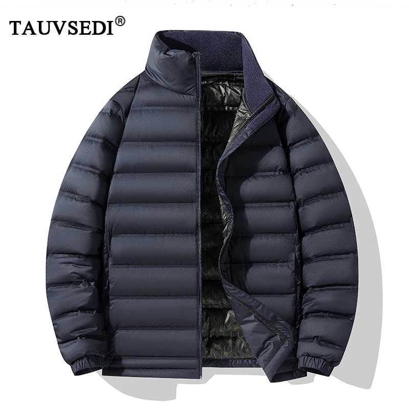Winter Men Padded Stand Collar Casual Parkas Coats Men Solid Duck Down Windproof Puffer Parka Men Overcoat Parka Plus Size 8XL W250722