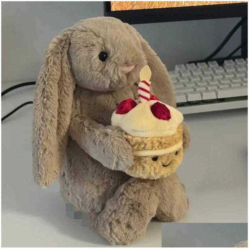 Stuffed Plush Animals Toy 30Cm Shy Bonnie Rabbit Decorates Holiday Gifts For Cats Dogs And Pets With Birthday Ce Doll Y250425 Dr Otvgf XJ260303