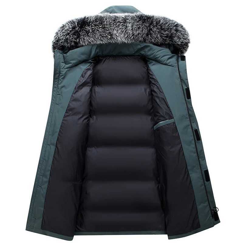 Autumn Winter Men Windproof Down Jacket Coats Mens Warm White Duck Down Hooded Jacket Parkas Multi Pockets Overcoat Male LZLLTT W250722