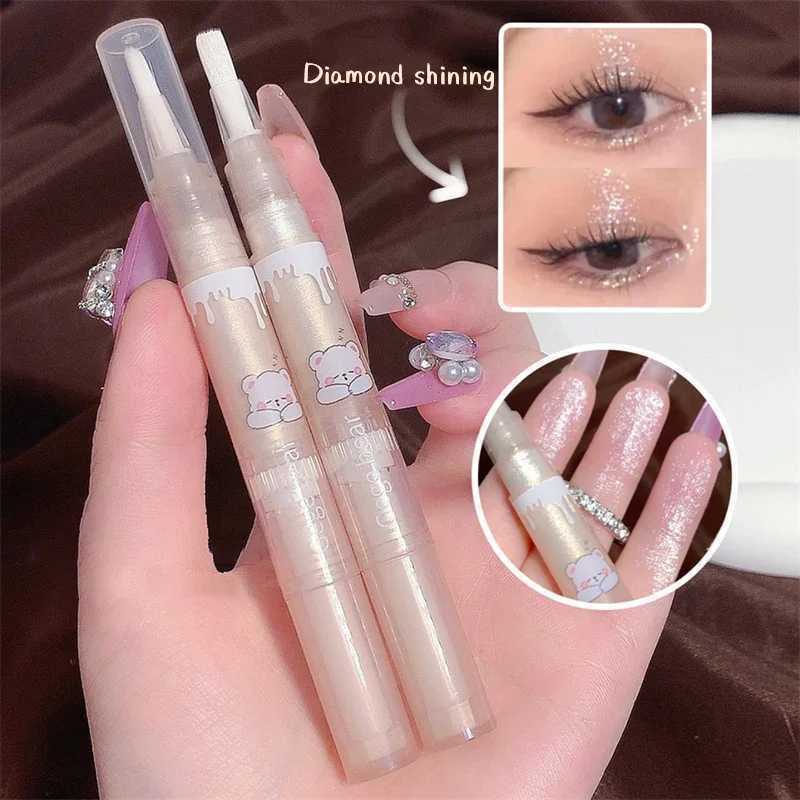 Waterproof Shiny Diamond Highlight Pen Eye Makeup Highlighter Long Lasting White Brighten Silkworm Shadow Liquid Highlight W250722