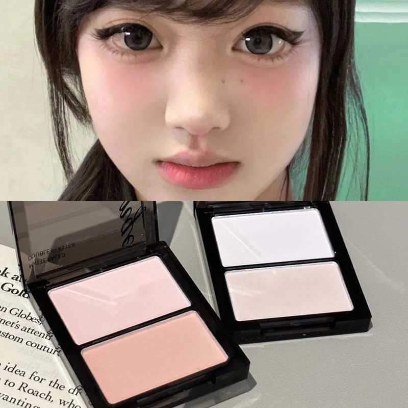 2-Color Full Matte Highlighter Contour Palette Natural Highlight Powder Contouring B Palette Makeup Eyeshadow Lying Silkworm W250722