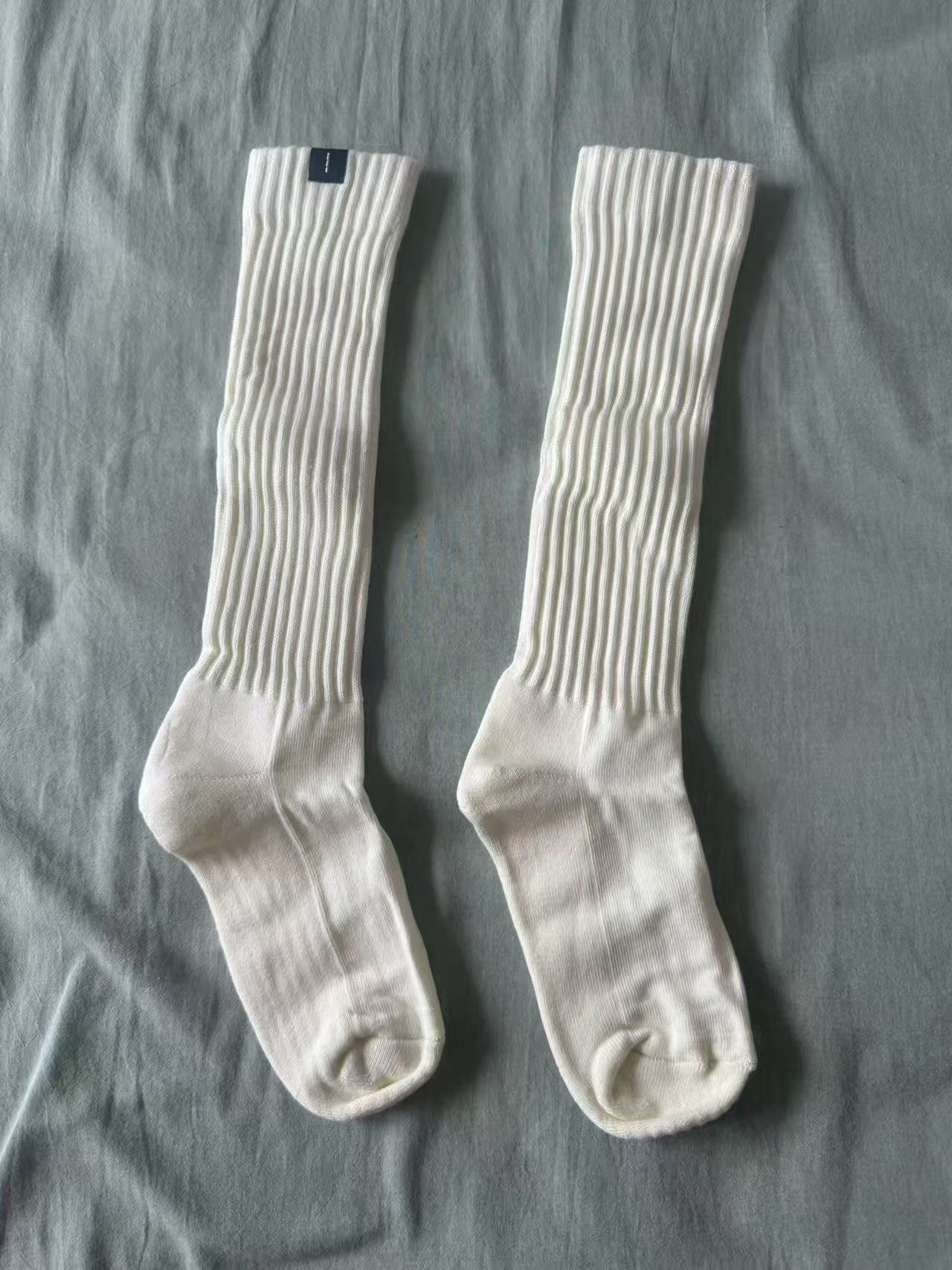 Women Girl Long Socks With Tags Fashion Yoga Sports High Sock Stocking Black Grey White with Embroidery letters
