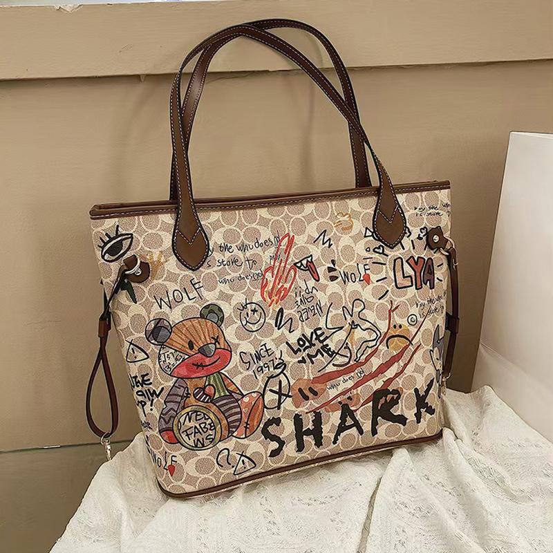 Designer Bag Shoulder Bag Luxury Bag Crossbody Purse Designer temperament graffiti cylindrical everything stylish single shoulder crossbody bagssss