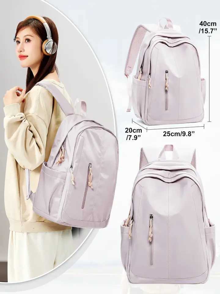 Girls School Backpacks Middle and High School Bag University Mens Laptop Backpack Bag Nylon Waterproof Teen Bookbag Y250722