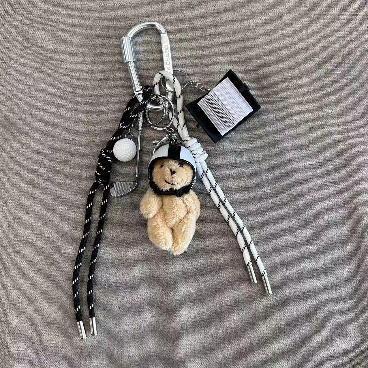 Bag Charms Designer Style Dachshund Charm - Luxury Bag Keychain, Car Lanyard & Baseball Accessory, Premium Plush Gift