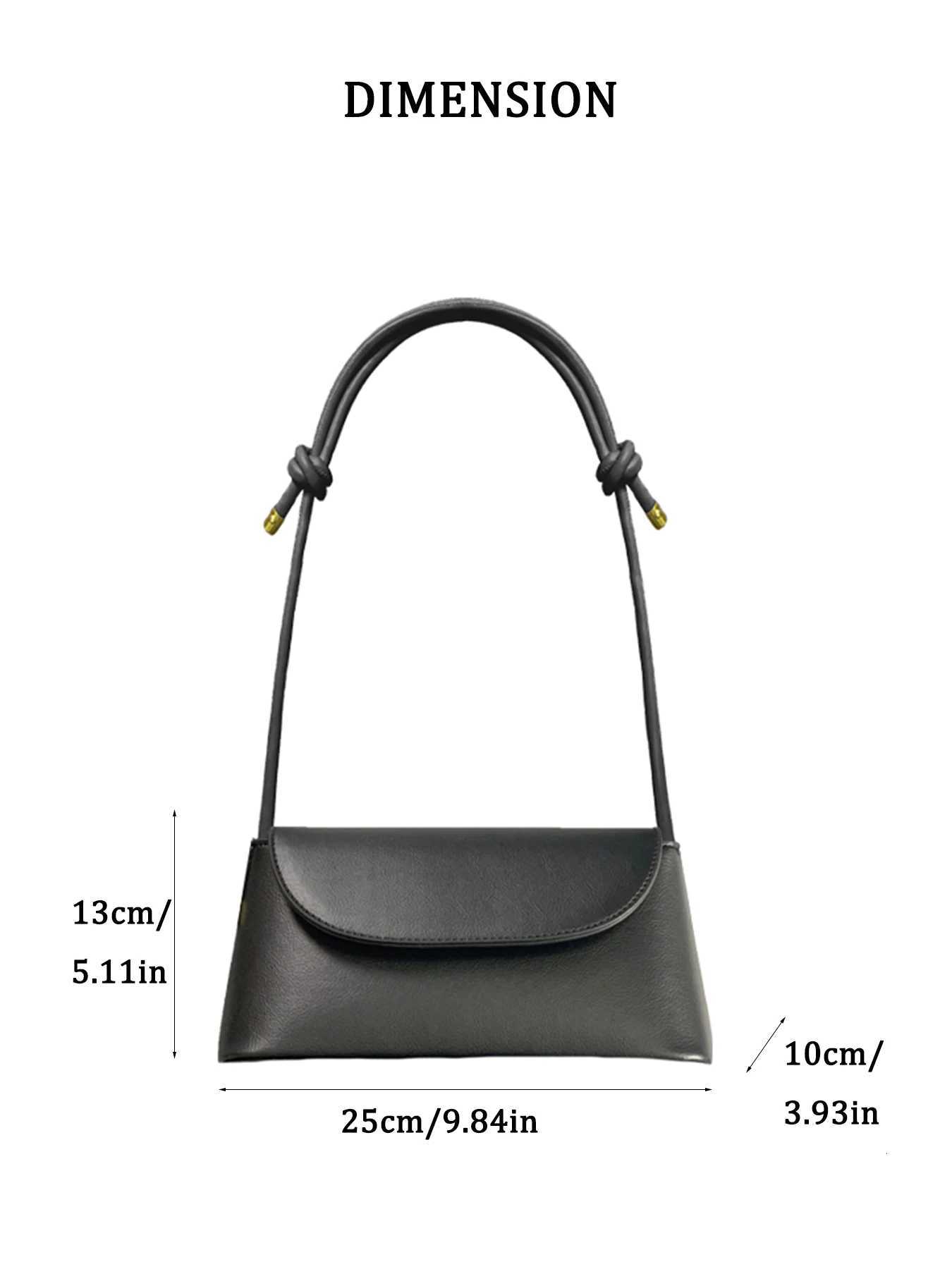 Lady Fashion Simple French One-shoulder Crossbody Solid Color Fashion Underarm PU Leather Small Square Bag XJ250704