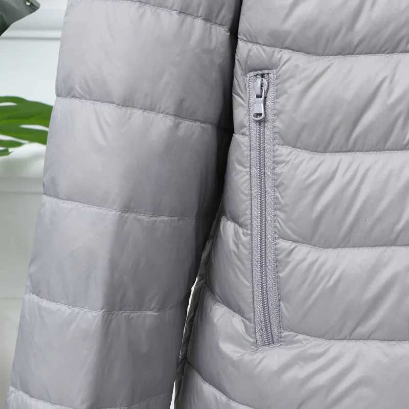 Top Grade Men Winter Puffer Jacket New Hat Detachable Ultra Light Down Jacket Men Lightweight Parka Windproof Warm Coats W250722