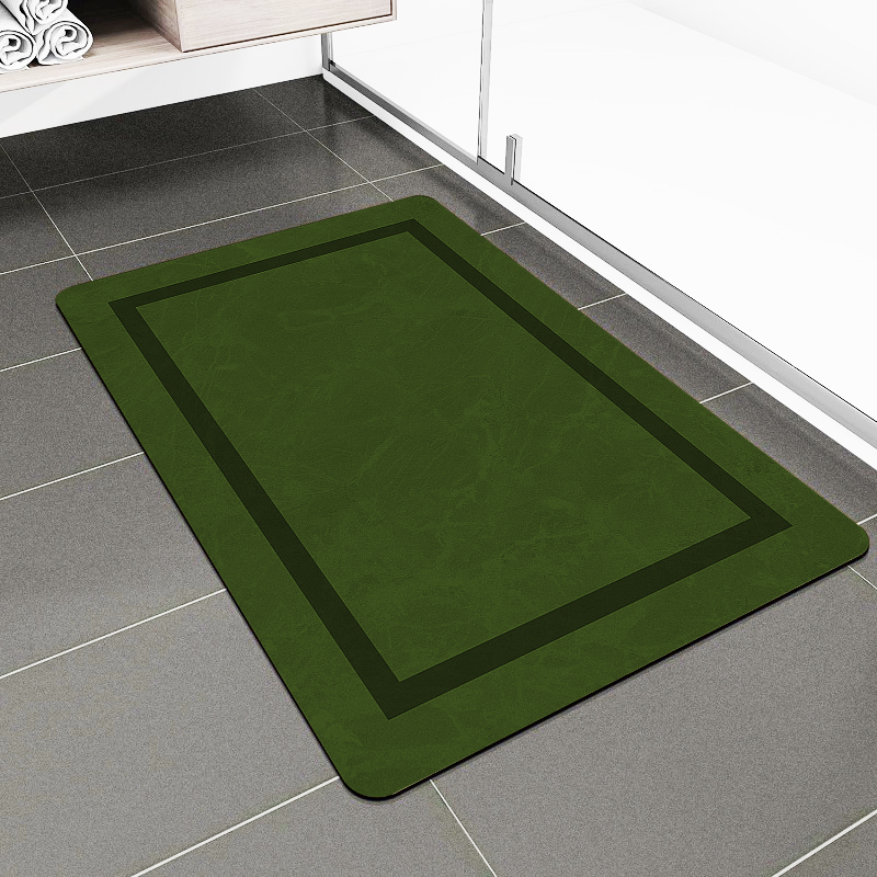 Quick Dry Ultra Thin Magic Bathroom Rug Non-Slip, Super Absorbent Easy to Clean Space-Saving for Shower Tub Bathroom Floors