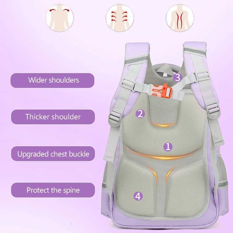 6-12 Years Old Girls Preschool Backpack Large Capacity Student Backpack Back to School Y250722