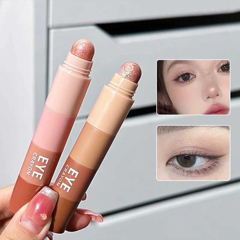 HERORANGE Mini Bullet Eyeshadow - 4 Colors Highlight Matte Shimmer; Easy-On-the-Go Eyeshadow Stick W250722