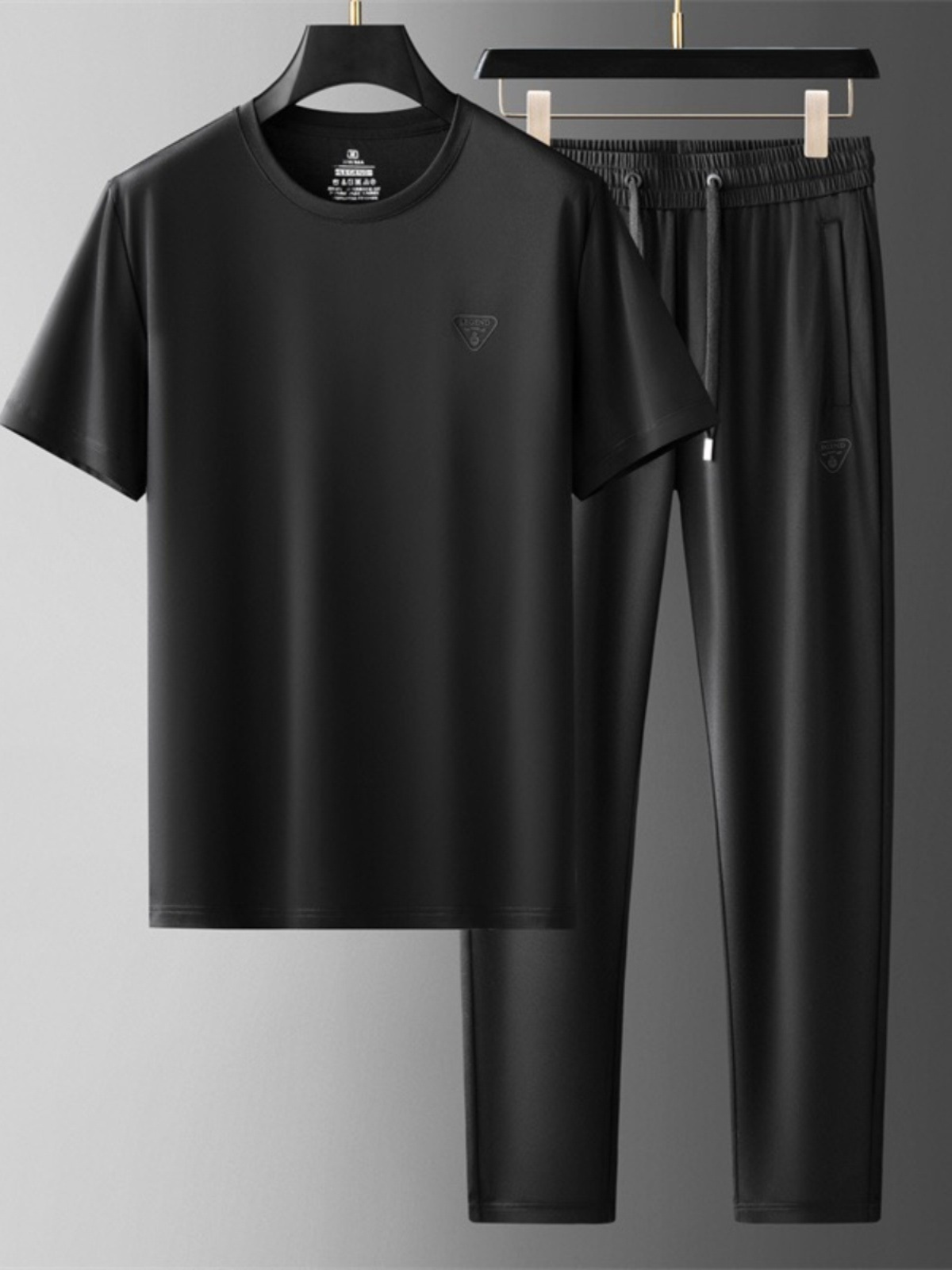 Men's Tracksuits Design Brand 2025 Men's Summer Lightweight Short-Sleeve Loose Pants for Middle-Aged Men, Cotton Two-Piece Set