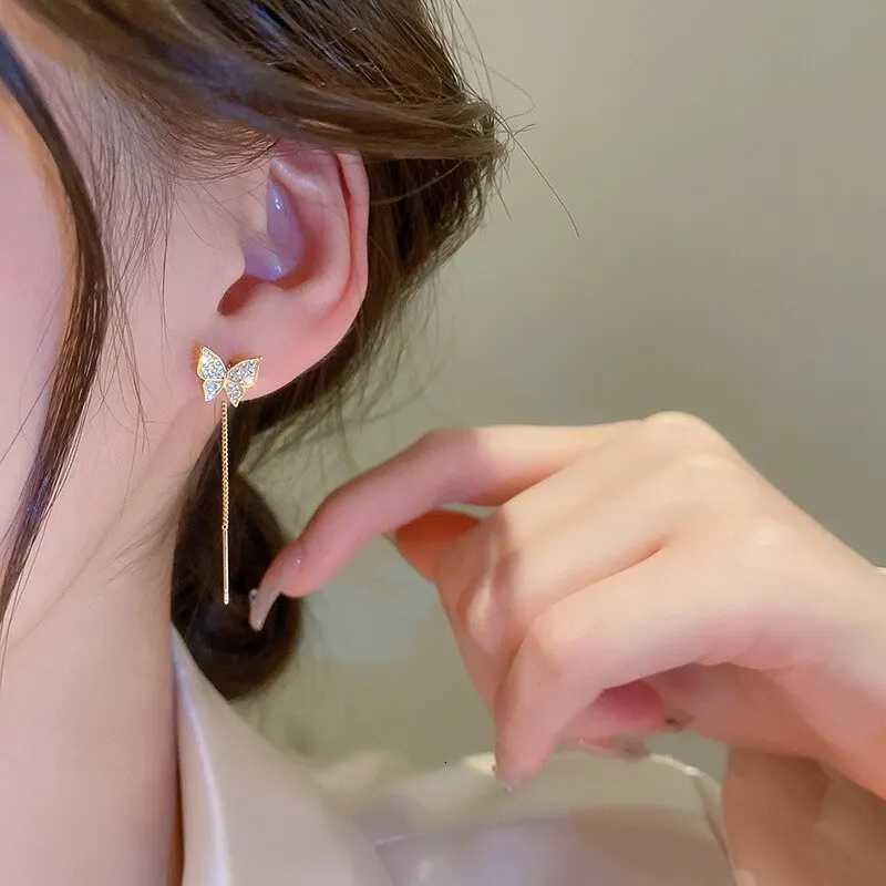 Butterfly Earrings For Women Sparkly Rhinestone Long Tassel Earrings Heart Drop Earrings Wedding Party Jewelry Valentine Gifts XJ250722