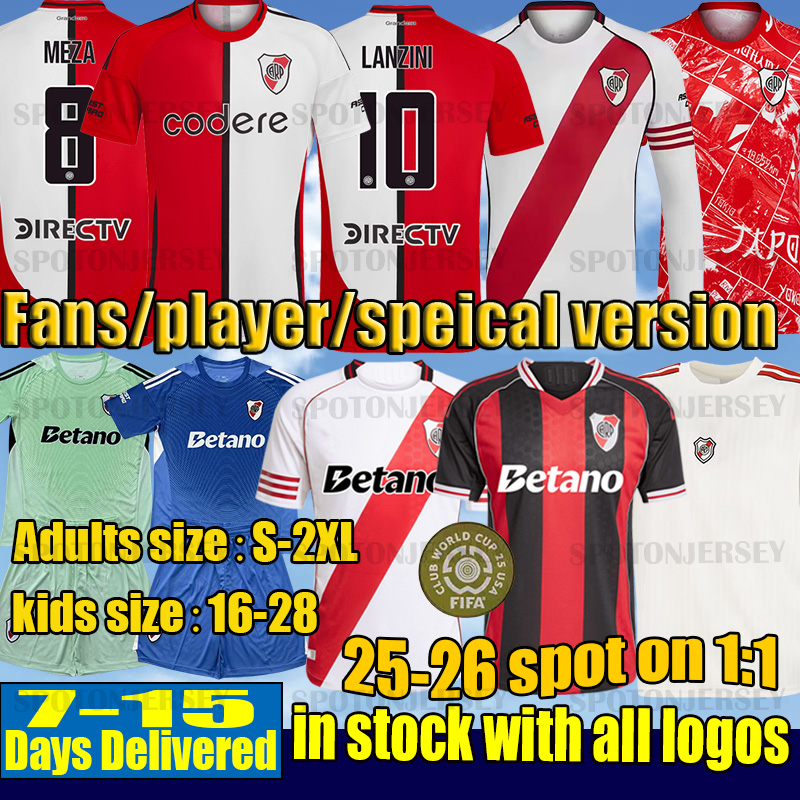 River plate 25 26 jerseys BARCO home away camisetas Men Kids Kits Sets football shirts equipments River plate kids kits sports Long sleeve home 3XL 4XL river