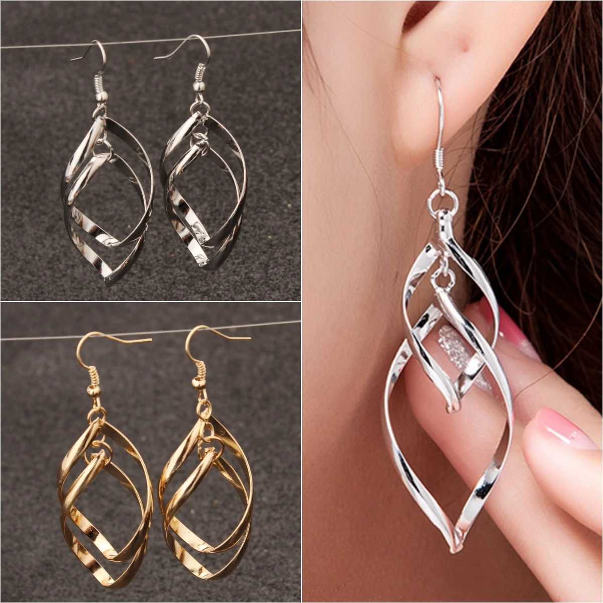 Korean Long Statement Earrings Geometric Hollow Tassel Dangle Drop Earrings for Women Fashion Jewelry Ooellen Brincos XJ250722