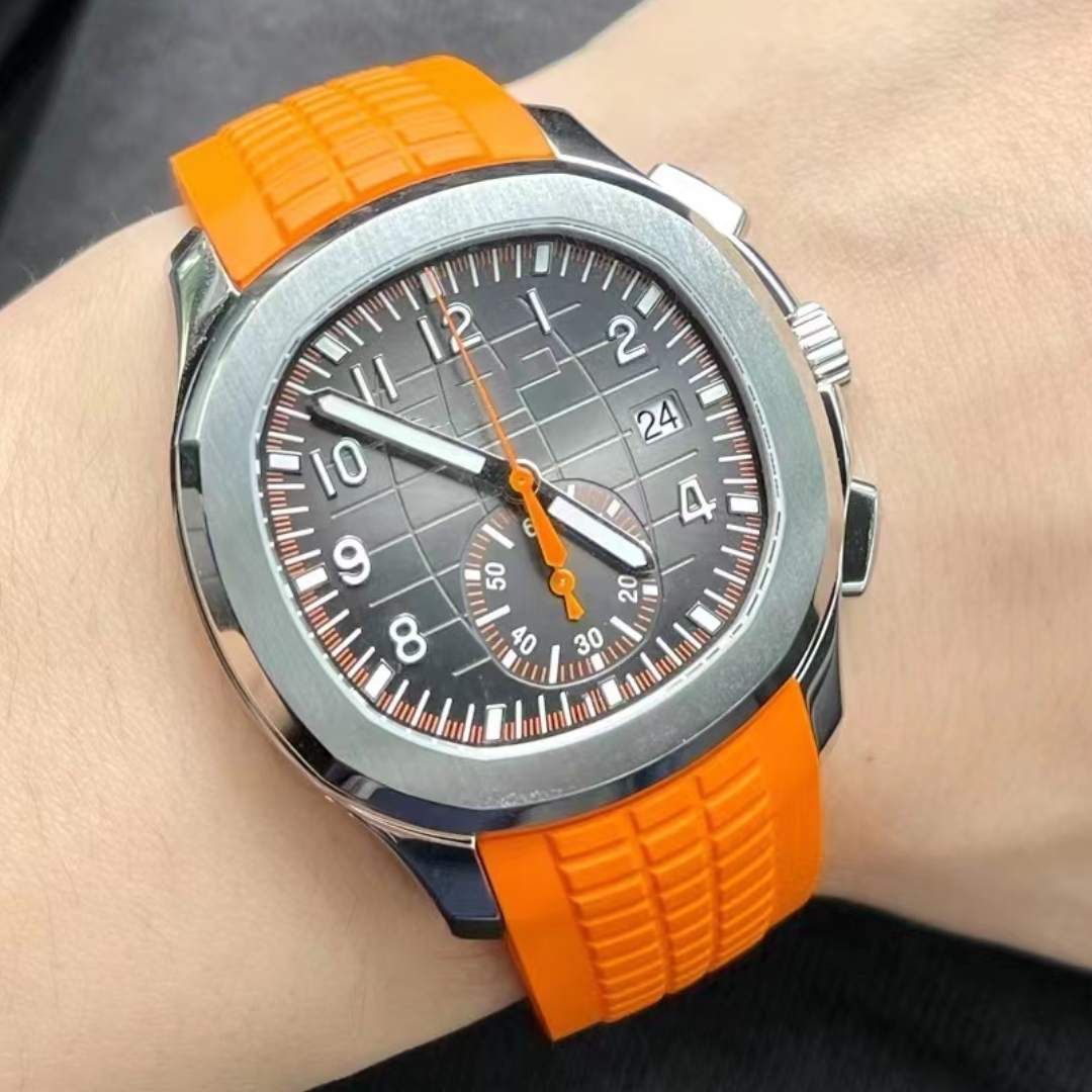 New Watch 5968A watches men Grenade Automatic Mechanical Movement Rubber Strap Watch 42mm waterproof Fashion Business Watch Christmas gift