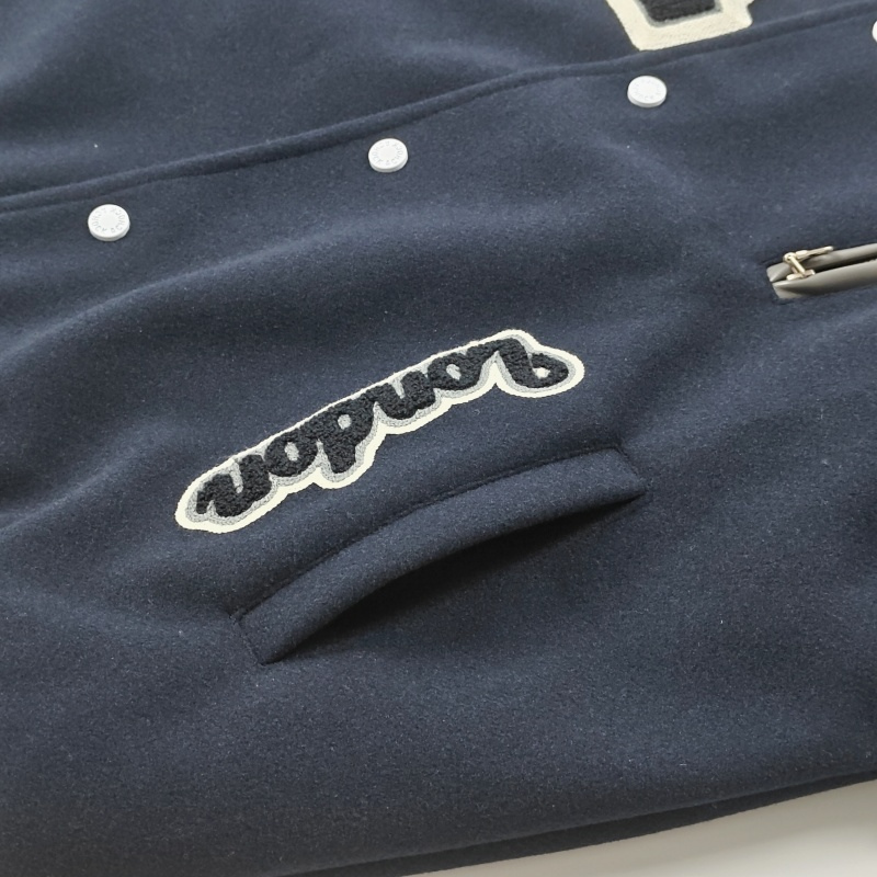 Baseball jacket: Contrast Colors & Lettered Design Urban Fashion Staple Long sleeved jacket -American Hip-Hop Street Style