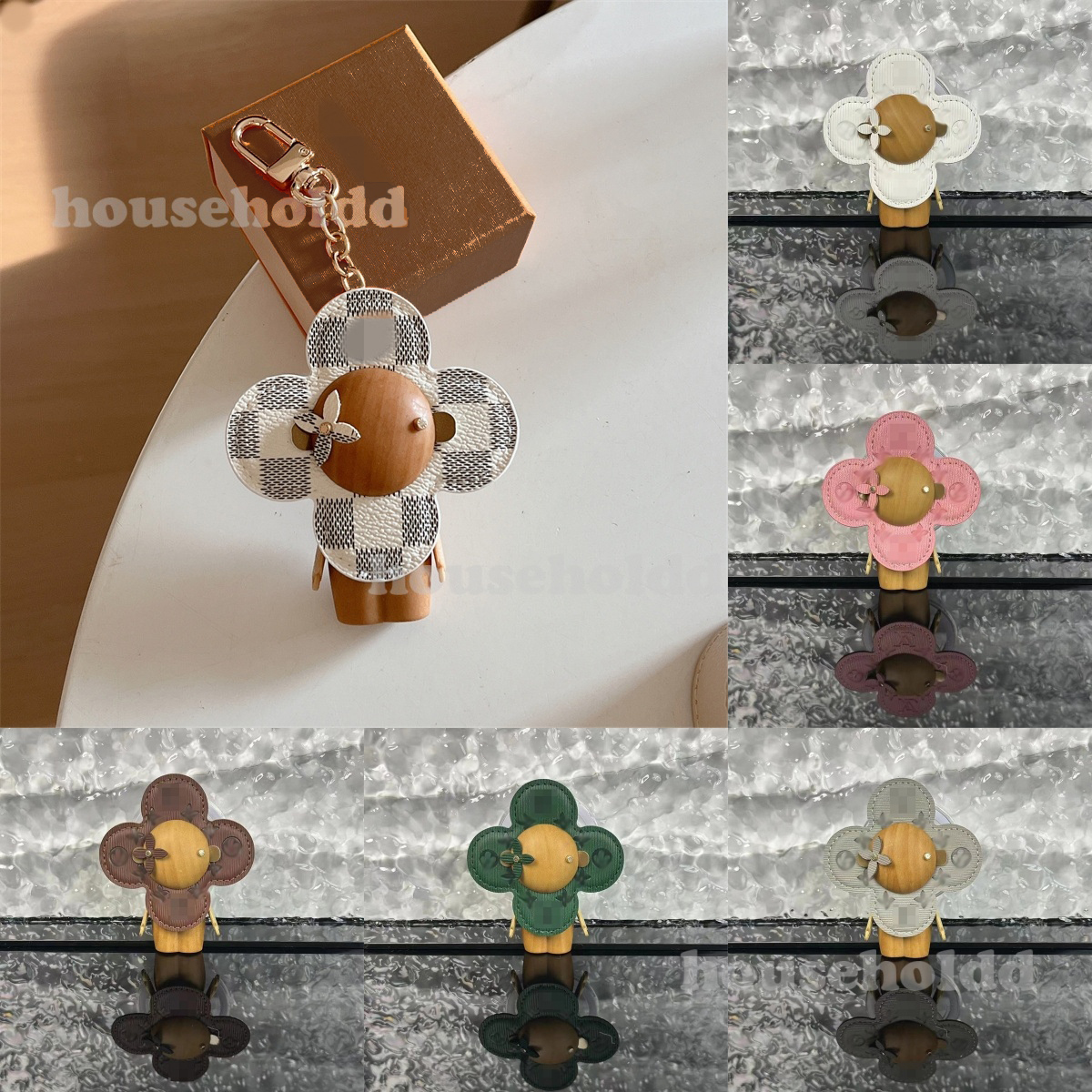 Designer Car Key Bag Charms Birthday Gifts Trendy Frog Flower Pendant Jewelry For Men and Women