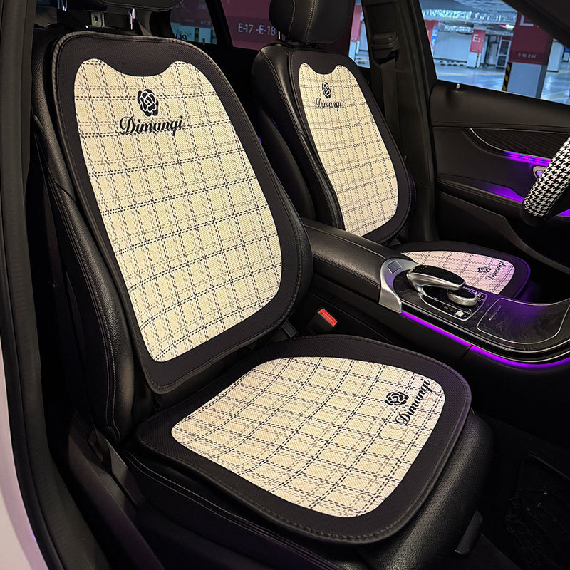 Car All Seasons Universal Goddess Internet Celebrity Half Pack Cushion Seat Cover for Women Summer High-end Light
