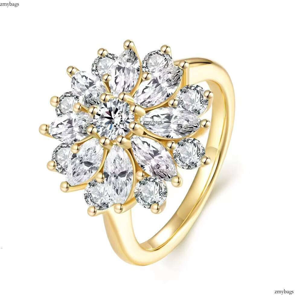 Sterling Silver Gold Plated Various Popular Women's Clothing Elegant Cute Luxury Ring