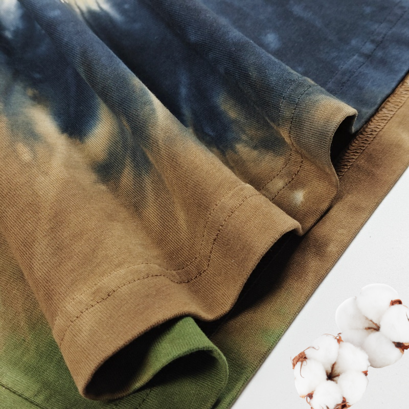 American Style Trendy Tie Dye Tee - Skin Friendly & Breathable Customizable Design
