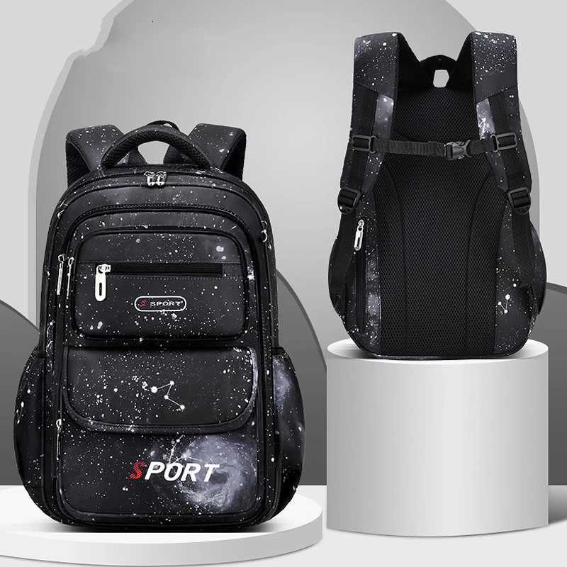 100% Boys School Bag Large Capacity Waterproof Abrasion Resistant Suitable for Grades 1 to 6 Y250722