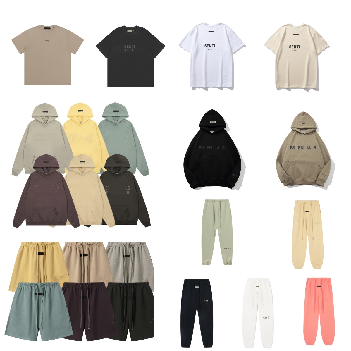 Essentials hoodie Designer essential t shirt women men shorts sweatshirt mens pantsessentials Hoodies sweatpants 3D Letter streetwear hoody