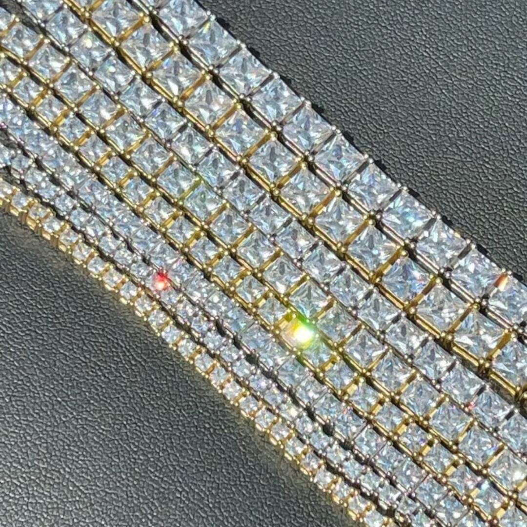 Trendy Custom Hip Hop Jewelry 925 Silver Moissanite Chain GRA Certificated Pass Diamond Tester 2mm to 6.5mm Moissanite Necklace