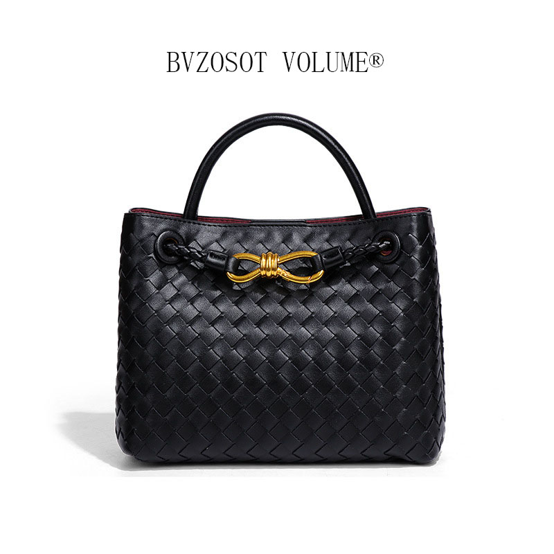 Spring and Summer New Style Retro Large-capacity Hand-woven Bag a Commuting and Versatile Handbag Fashionable and Simple Shoulder and Crossbody Bag