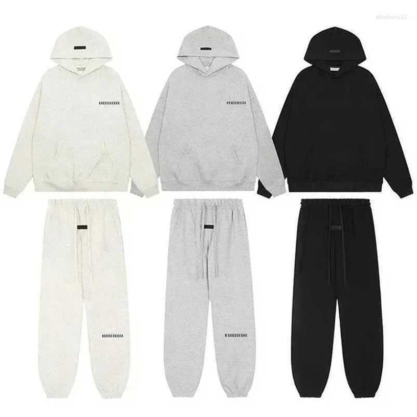 Essential Hoodie Sweatshirts Tracksuit Mens Designer Hoody Pants Jogger Hip Hop Clothes Women Sweats Oversized Pullover JKLD