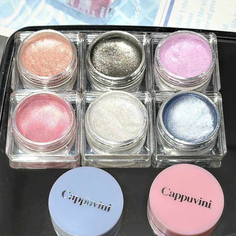 6color High Gloss Liquid Glitter Highlight Contour Palette Face and Body Brighten Shine Liquid Eyeshadow Natural Contour Makeup W250722