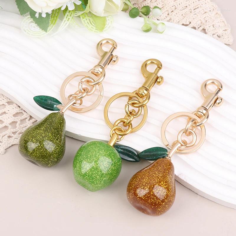 Keychains Cute Bag Charms - Pear & Apple Pendant for Handbags, Purses, Accessories, Decorative Gifts Z260130