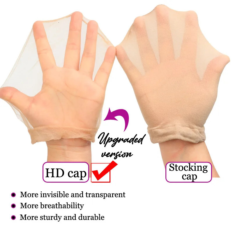12Packs 24Pcs Invisible Hd Wig Cap For Lace Front Wig Transparent Wig Caps For Making Wigs Bonnet Perruque Wig Accessories 250721