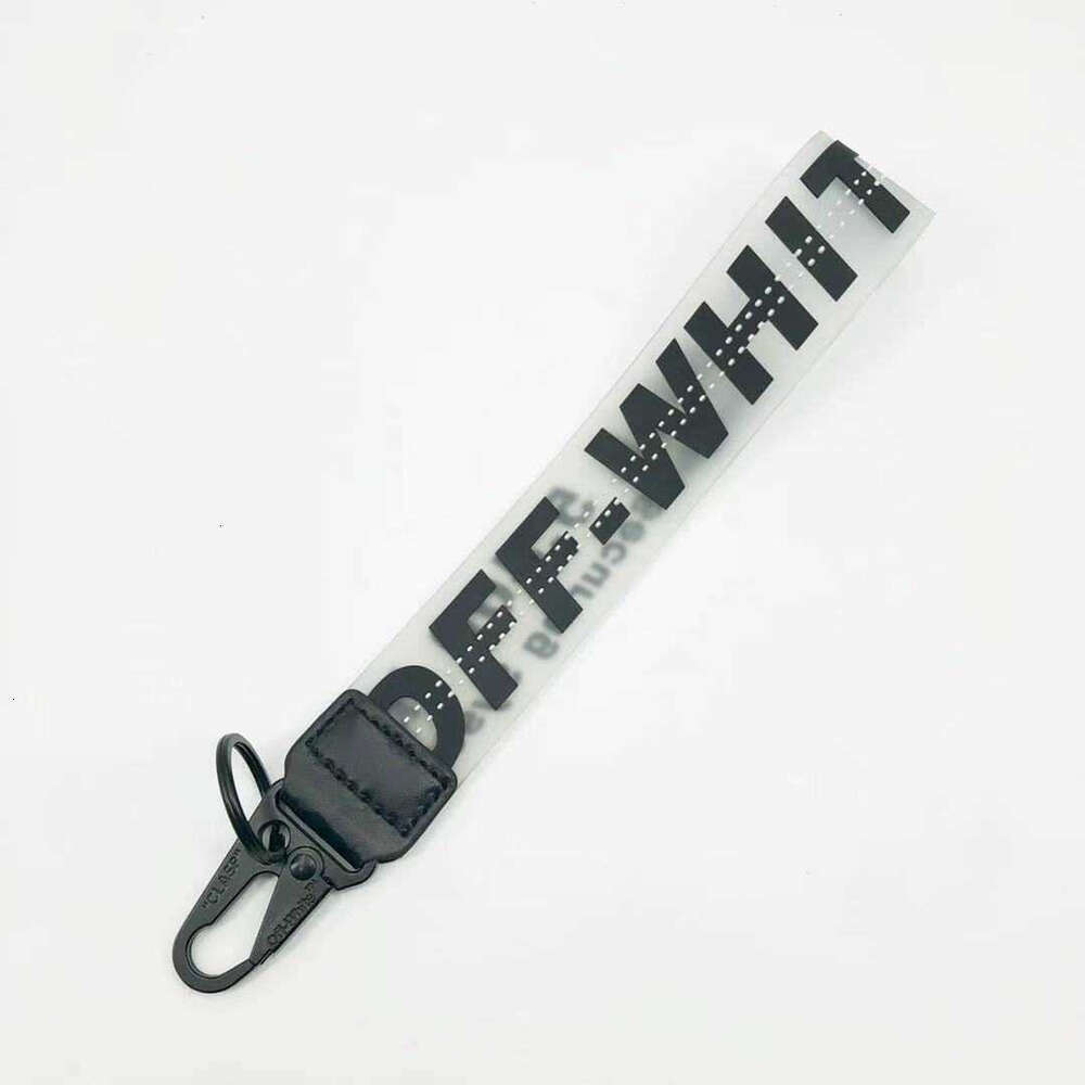 Off White Keychain 2025 New Hot Sales High Quality Brand Off Key Chain Plastic Transparent Dropper Three-Dimensional Letter PVC Mobile Phone Designer Pendant E4e
