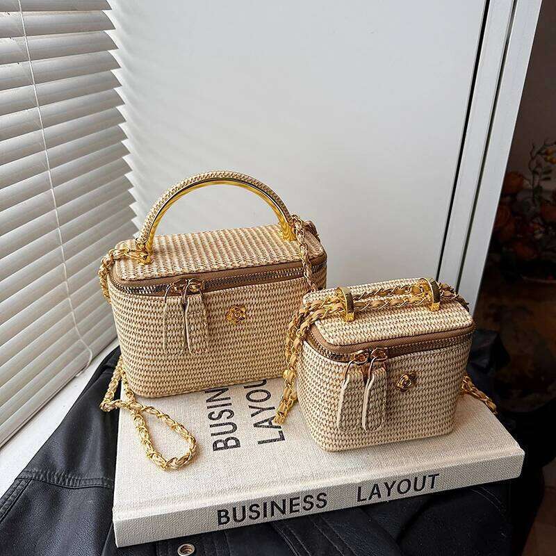 New Fashion Trend Square Pocket Box Shape PU Leather Small Cross Body Purses And Handbag Female Chain Shoulder Bag